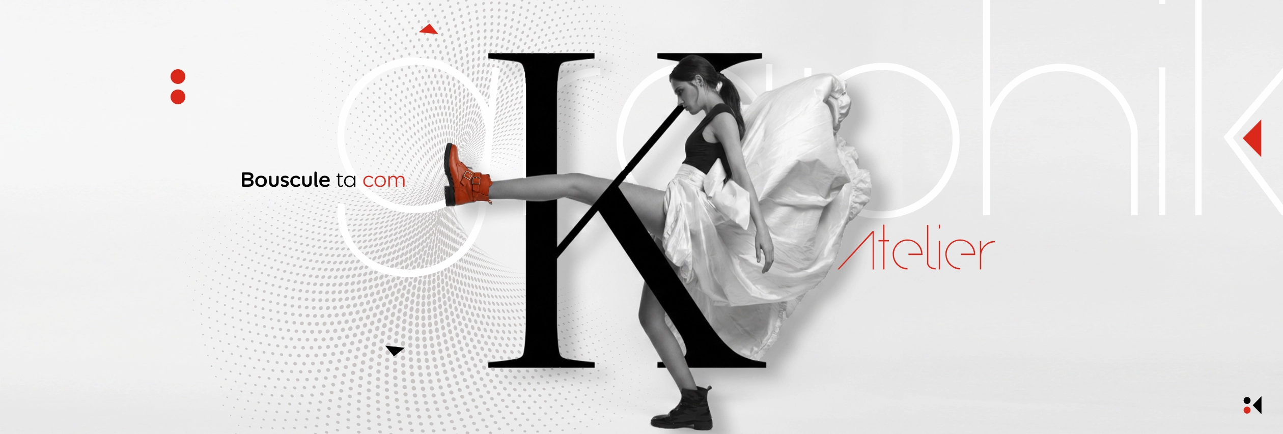 K-Graphik · Atelier · Bouscule ta com - composition graphique du studio