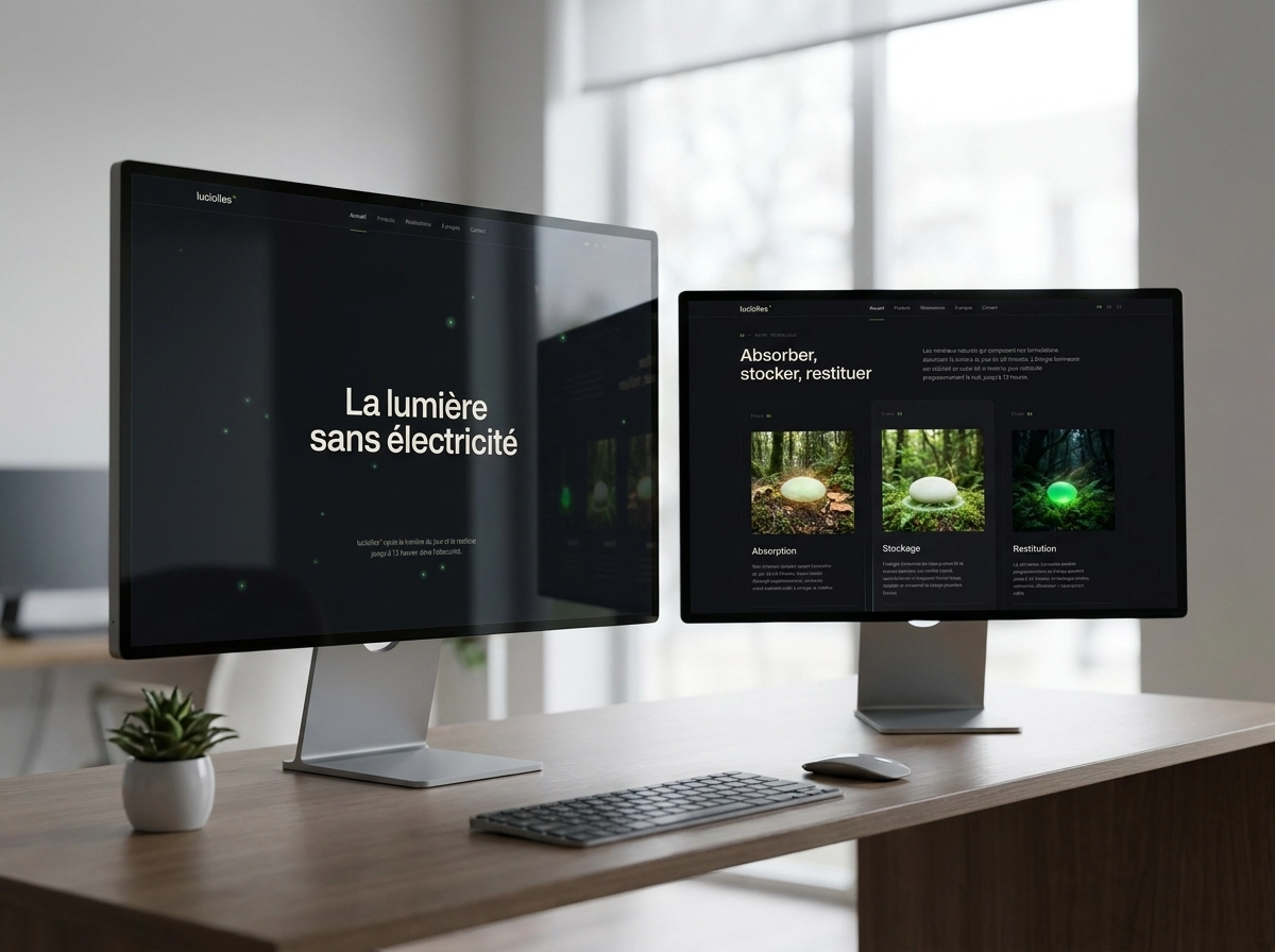 Site luciolles.com - vitrine du balisage photoluminescent